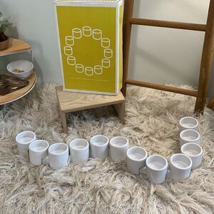 Scandinavian Ikea Varmeljushallare Interlocking Ceramic Tea Light Candle Holders